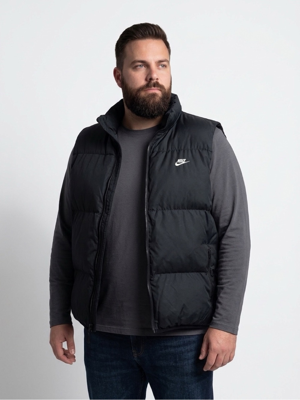 Nike Men’s Black Quilted Puffer Vest